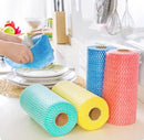 Non-woven Kitchen Cleaning Cloth Disposable Eco-friendly Rags Wiping Pad Furniture Kitchenware Cleaning